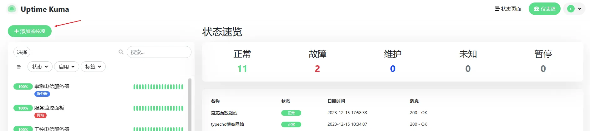 监控项